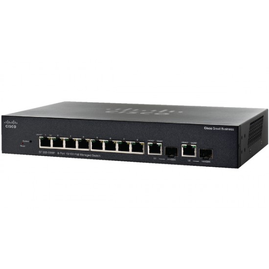 Cisco 8-Port 10/100 PoE Ethernet Managed Switch SRW208MP-K9