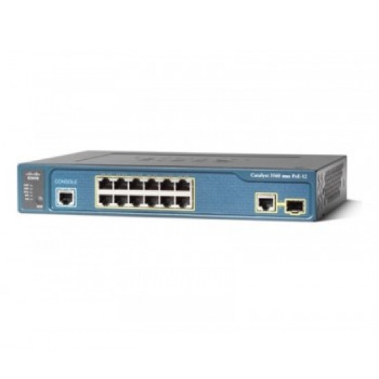 Cisco C3560 12 Port Managed Switch WS-C3560-12PSL