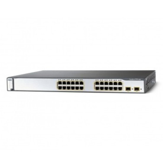 Cisco Catalyst 3750G 10/100 Fast Ethernet 24 Port Managed Switch WS-C3750-24PS-S V06