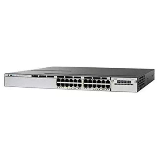 Refurbished Cisco Catalyst 24Port Ethernet Managed Switch Without SFP WS-C3750X-24T-E