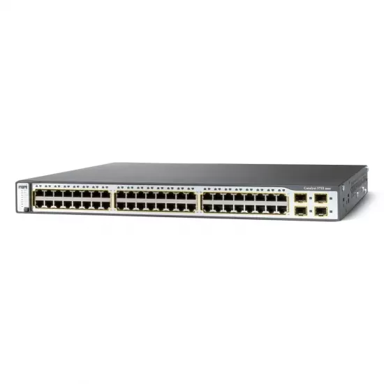 Refurbished Cisco Catalyst 3750G 48Port Managed Switch WS-C3750G-48PS-S-V05