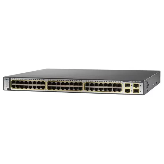 Refurbished Cisco Catalyst WS-C3750G-48PS-S POE 48Port Managed Switch 