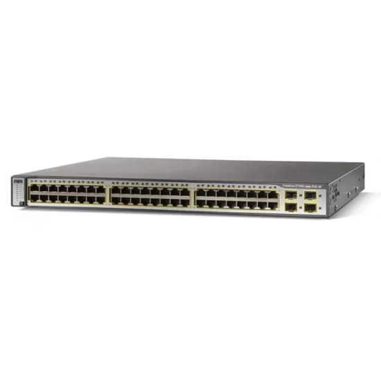 Refurbished Cisco Catalyst WS-C3750G-48PS-S V08 Managed Switch 