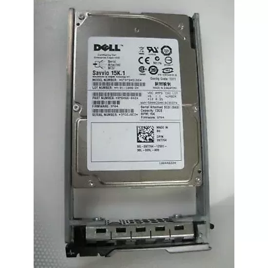 Refurbished Dell 73GB 15K RPM 3G 2.5 Inch SAS HDD ST973451SS 0RW675