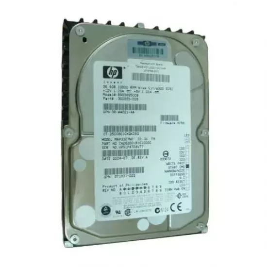 Refurbished HP 36GB 10K RPM 3.5 Inch SP SCSI HDD 300955-008 271837-002