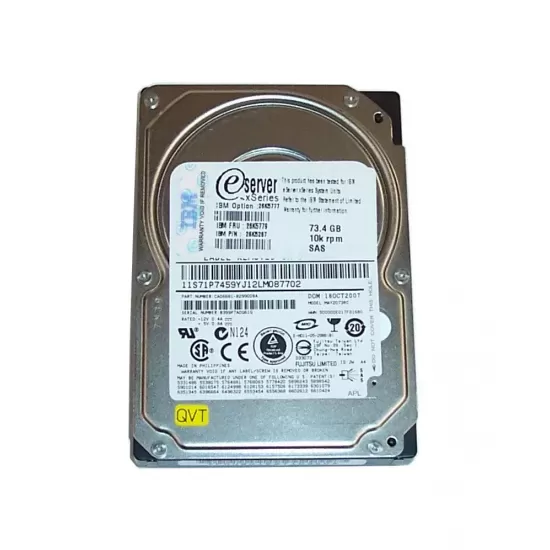 Refurbished IBM 73gb 10k rpm 3g 2.5 Inch SAS Hard Disk Drive 26K5267