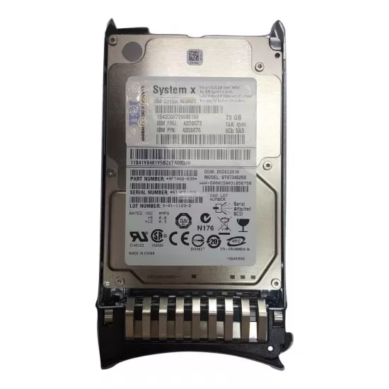 Refurbished IBM 73gb 10k rpm 3g 2.5 Inch SAS Hard Disk Drive 26K5777 26K5267 26K5779