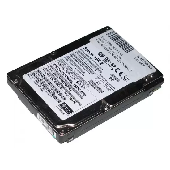 Refurbished SUN 73GB 10K RPM 3G 2.5 Inch SAS HDD 390-0376-02 540-6611-01