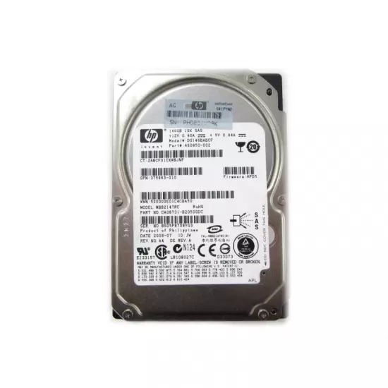 Refurbished HP 146gb 10k rpm 3g 2.5 inch sas hard disk 460850-002