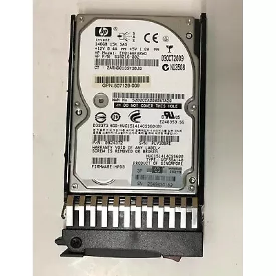 Refurbished HP 146GB 2G 15K RPM 3.5 Inch FC HDD 9FL004-046 5697-6515 495277-003