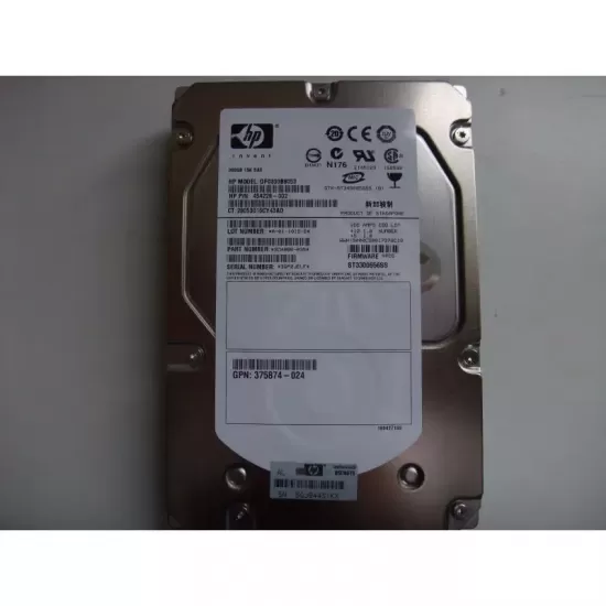 Refurbished HP 300GB 15K RPM 3G DP 3.5 Inch SAS HDD 375874-024 454228-002