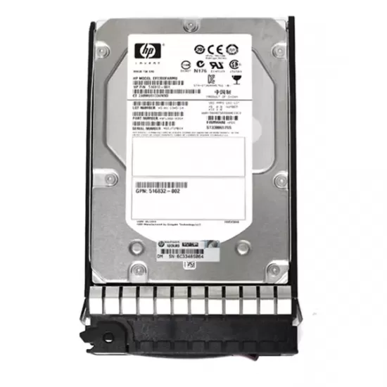 Refurbished HP 300GB 15K RPM 6G DP 3.5 Inch SAS HDD 533871-001 516832-002 517350-001