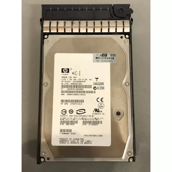 Refurbished HP 300gb SAS 3g 15k 3.5 inch hdd 0B23452