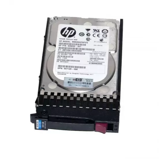 Refurbished HP 500gb 7.2k rpm 1.5g 3.5 inch sata hard disk 454141-002 395501-002