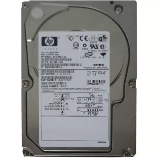 Refurbished HP 72GB 10K 2G DP 3.5 Inch FC HDD 9V3004-027 238920-001