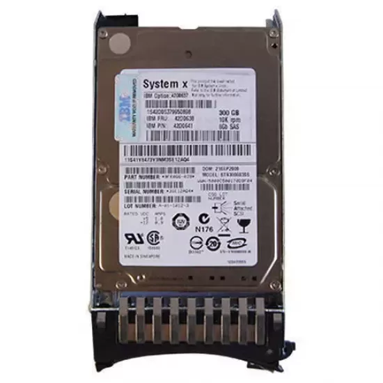 Refurbished IBM 300gb 10k rpm 6g 2.5 Inch SAS Hard Disk Drive 42D0648 42D0651