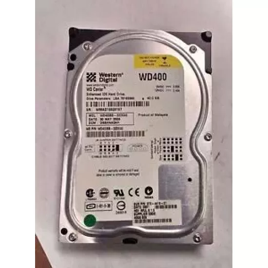 Refurbished WD 40GB 7200rpm 3.5 inch IDE HDD WD400BB-22DEA0